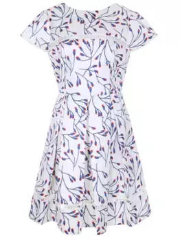 Платье хлопковое с принтом