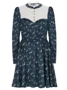 Платье хлопковое с принтом