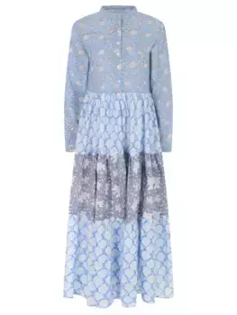 Платье хлопковое с принтом