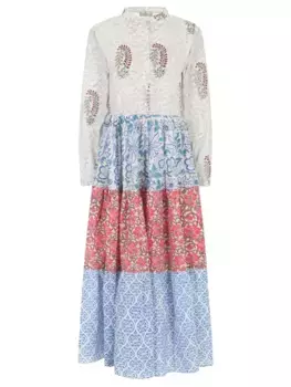 Платье хлопковое с принтом