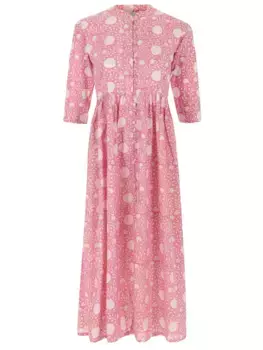 Платье хлопковое с принтом