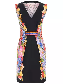 Платье хлопковое с принтом ALBERTA FERRETTI