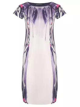 Платье хлопковое с принтом ALBERTA FERRETTI