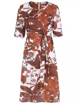 Платье хлопковое с принтом GRAN SASSO