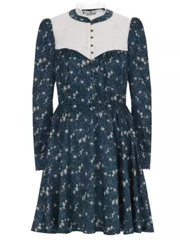 Платье хлопковое с принтом