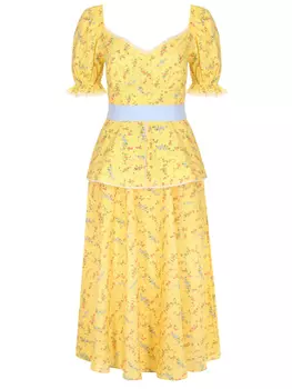 Платье хлопковое с принтом MASTERPEACE