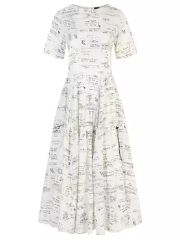 Платье хлопковое с принтом NOLO