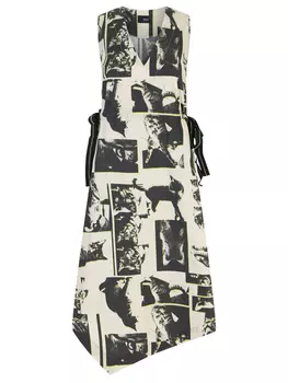 Платье хлопковое с принтом NOLO