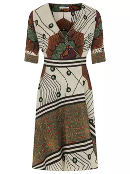 Платье хлопковое с принтом SFIZIO