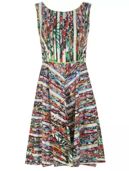 Платье хлопковое с принтом SFIZIO