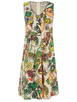 Платье хлопковое с принтом SFIZIO