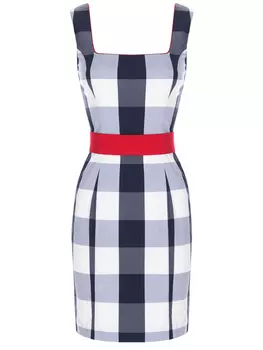 Платье хлопковое в клетку FRANKIE MORELLO