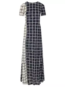 Платье хлопковое в клетку POUSTOVIT