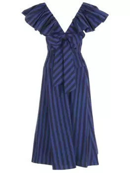 Платье хлопковое в полоску