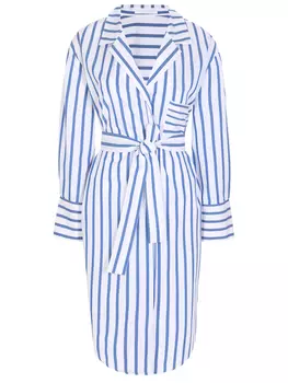 Платье хлопковое в полоску BOSS