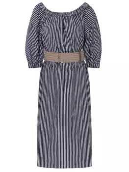 Платье хлопковое в полоску