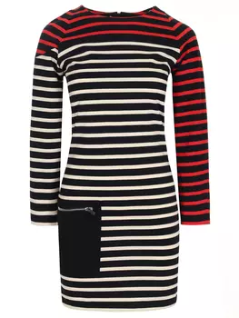 Платье хлопковое в полоску STELLA MCCARTNEY