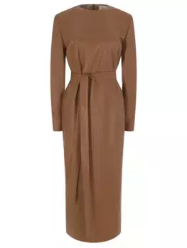 Платье из экокожи