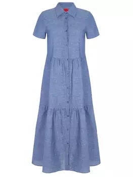 Платье из хлопка и льна