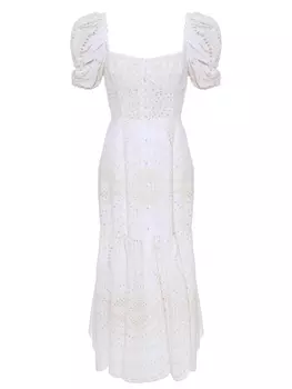 Платье из хлопка и льна CHARO RUIZ