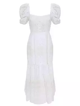 Платье из хлопка и льна