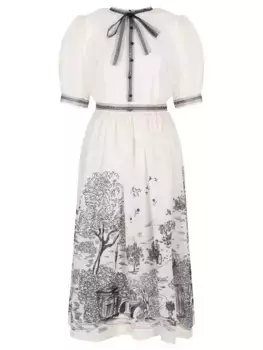 Платье из хлопка и шелка