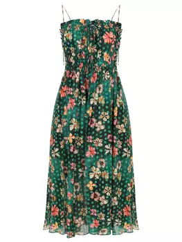 Платье из хлопка и вискозы ULLA JOHNSON