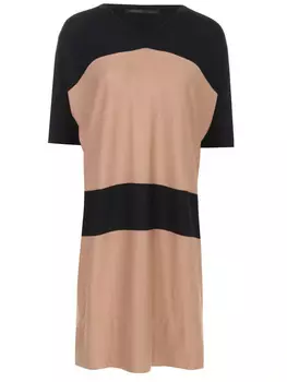 Платье из шелка и хлопка AGNONA