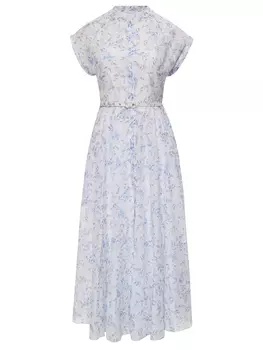 Платье из шелка и хлопка Gerbera YVON