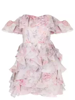 Платье из шелка и льна Viola