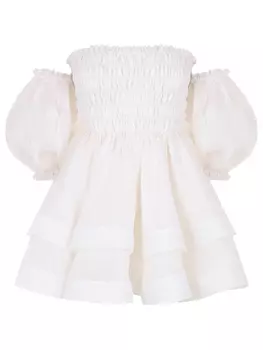 Платье из шелка и льна Amaryllis