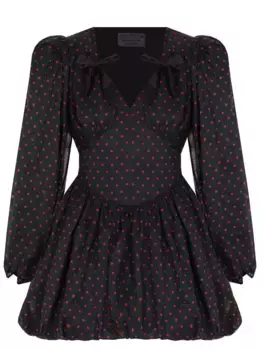 Платье из шелка и вискозы