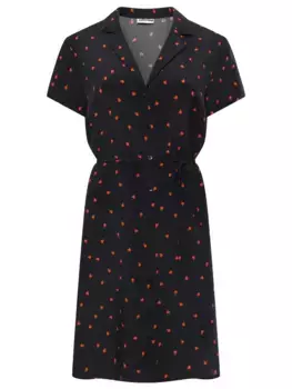 Платье из шелка и вискозы