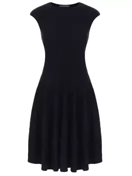 Платье из шерсти и шелка ALEXANDER MCQUEEN