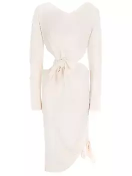 Платье из шерсти и вискозы