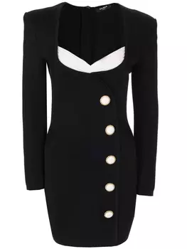 Платье из вискозы BALMAIN