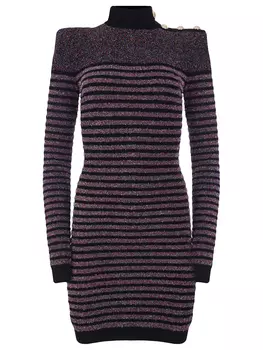 Платье из вискозы BALMAIN