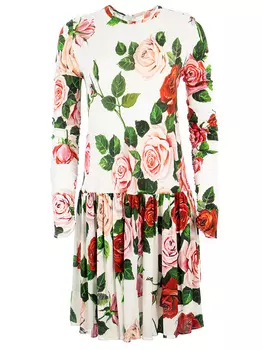 Платье из вискозы DOLCE & GABBANA