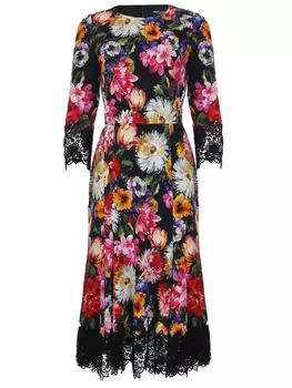 Платье из вискозы DOLCE & GABBANA