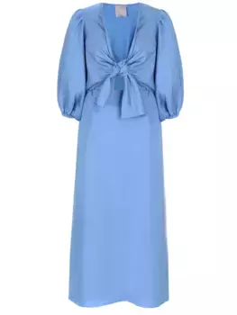 Платье из вискозы и льна