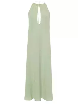 Платье из вискозы и льна