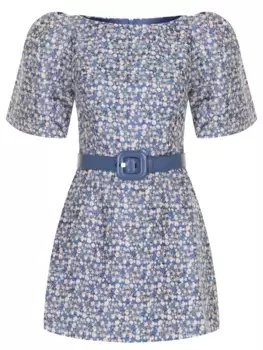 Платье из вискозы и шелка