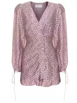 Платье из вискозы и шелка