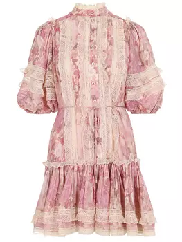 Платье из вискозы с принтом