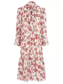 Платье из вискозы с принтом