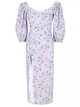 Платье из вискозы с принтом