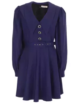 Платье из вискозы с принтом BOTROIS