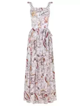 Платье из вискозы с принтом