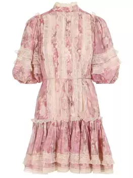 Платье из вискозы с принтом