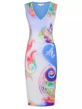 Платье из вискозы с принтом ETRO
